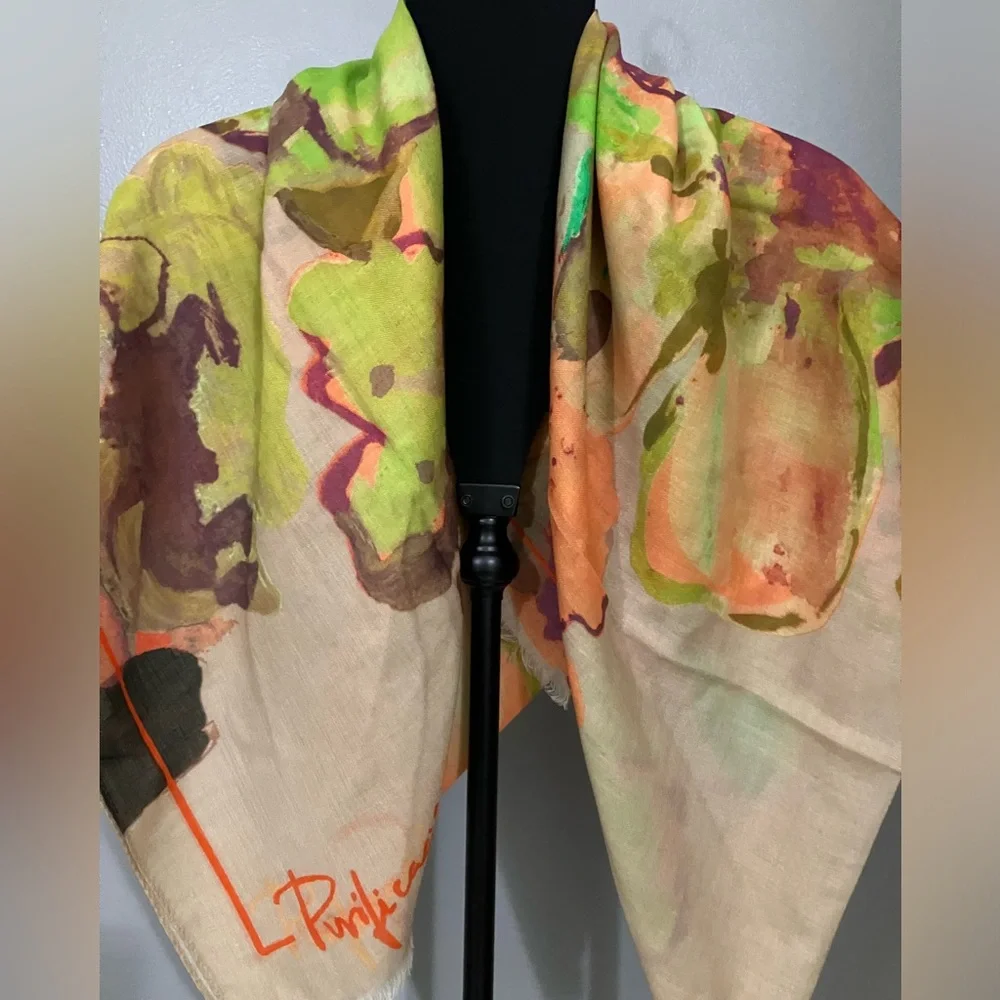 100% Wool Purificacion Garcia  Mainau Wool Scarf - Picture 6 of 8